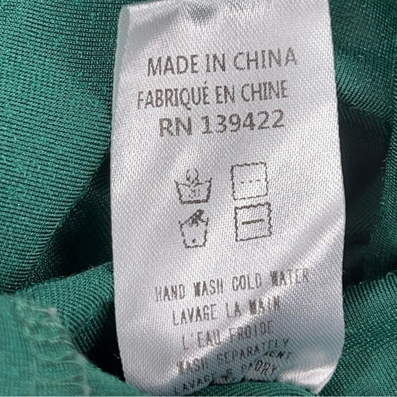 XS TOBI GREEN VELOUR GOWN FORMAL SLEEVELESS EVENT STRETCH - Picture 13 of 14